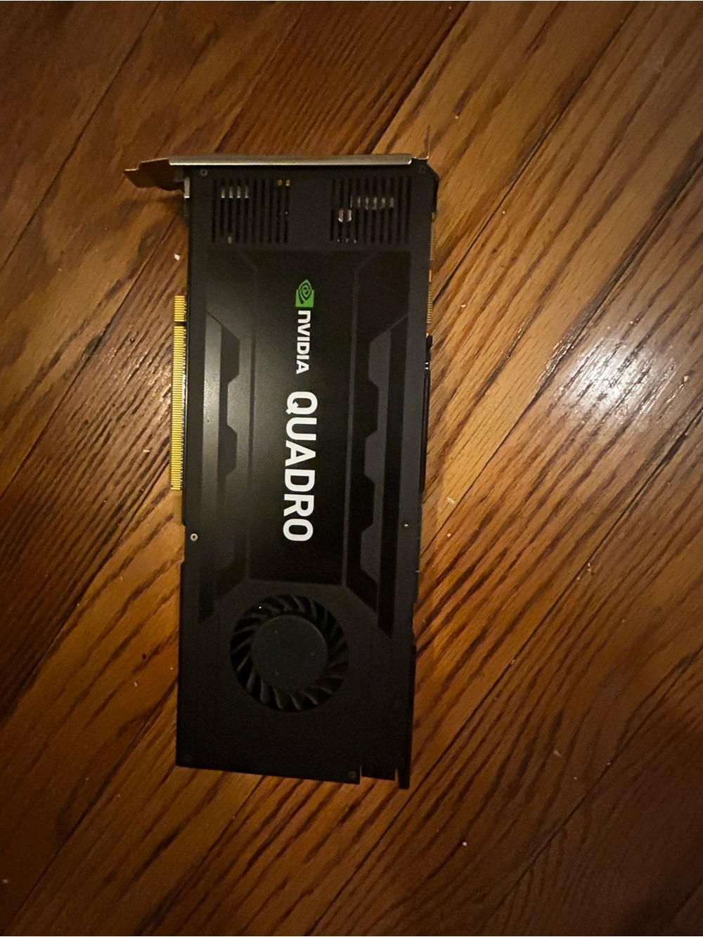 NVIDIA Quadro Black GPU with Green Logo